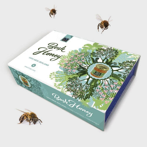 Deep Blue Health NZ Bush Honey gift box packaging — natural health supplement gift packs