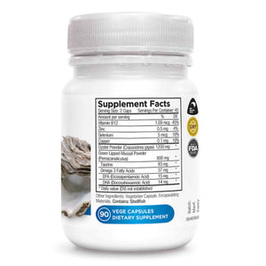 Deep Blue Health Oyster — supplement facts