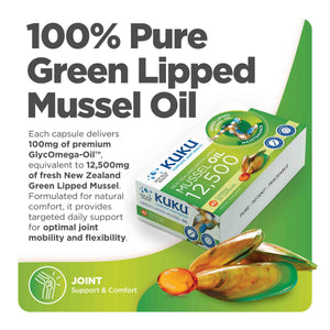 KUKU 12,500 gallery tile 01 — 100% Pure Green Lipped Mussel Oil