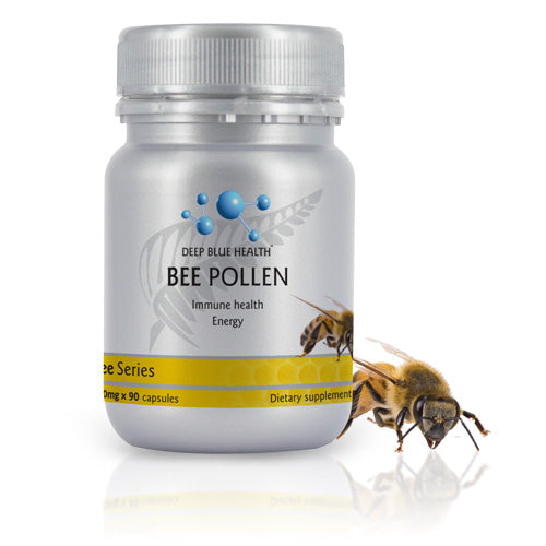 Deep Blue Health Bee Pollen glass jar supplement for immune health and energy — New Zealand