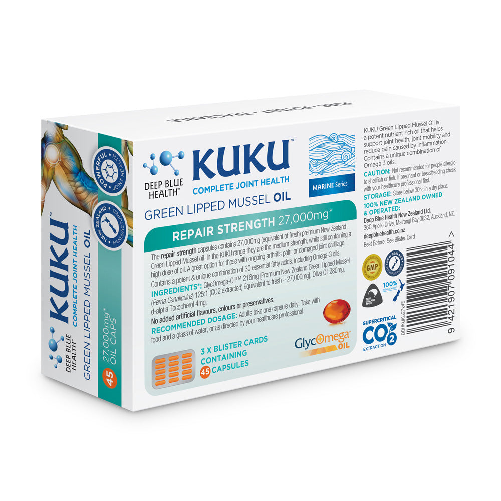 KUKU Mussel Oil 27,000 - Repair Strength - 45 caps